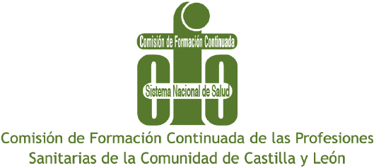 Logotipo de la Comisión de Formación Continuada de las Profesiones Sanitarias de la Comunidad de Castilla y León